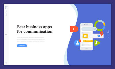 創意網站模板設計-網站和移動網站開發中網頁設計的向量圖概念-易于編輯和定制